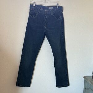 Wrangler Dark Blue Straight Jeans
